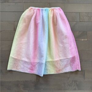 H&M Pastel Rainbow Sheer A-Line Skirt - Women's